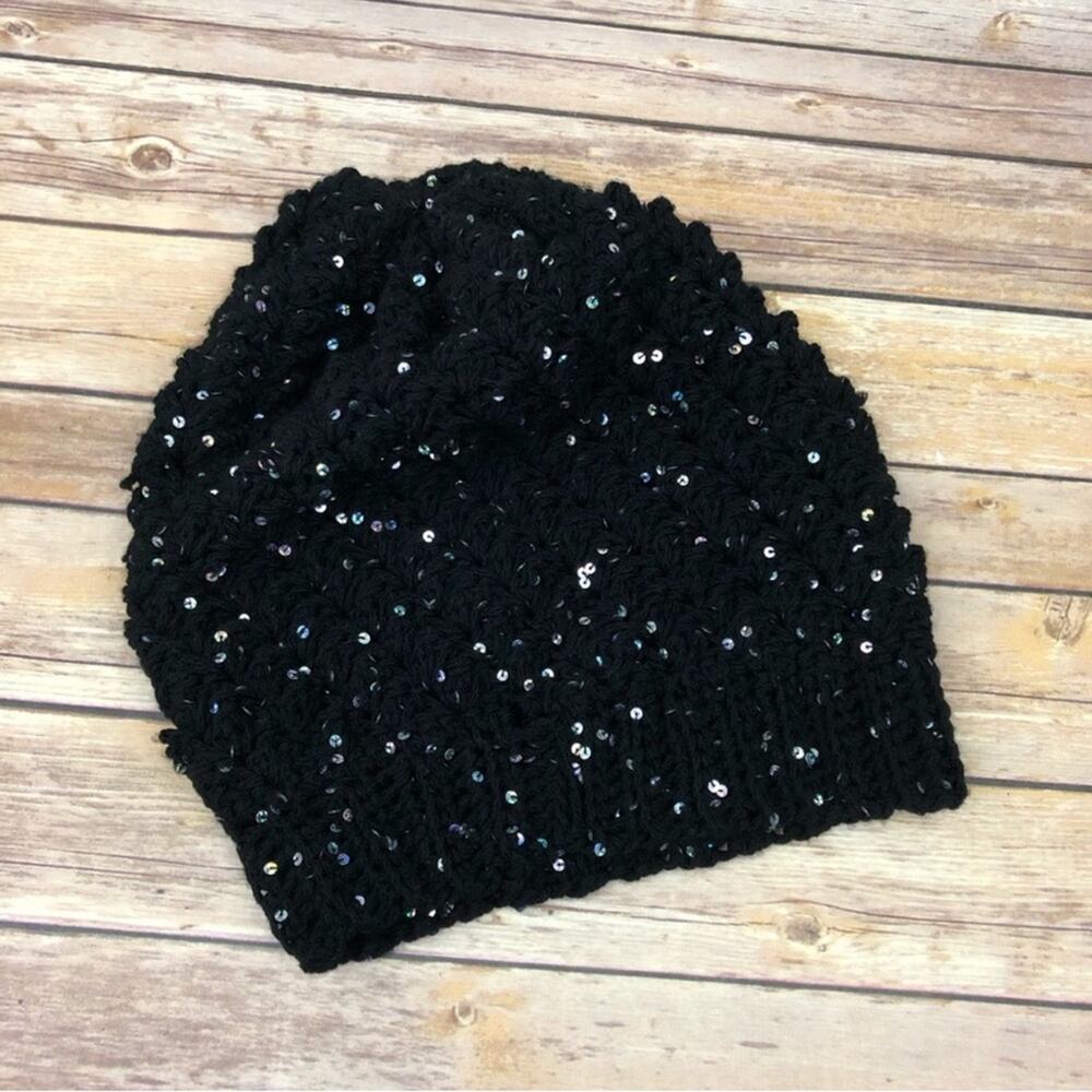 Glitzy Oversized Beanie.